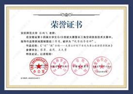 14届GIS大赛获奖教师证书-13 JA013世俱杯官方网站张鹏飞