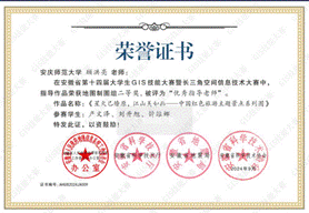 14届GIS大赛获奖教师证书-09 JA009世俱杯官方网站顾洪亮